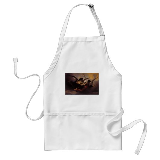 Tablier Une âme emmenée au ciel par Bouguereau (Devant)