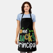 Tablier Une Chanceuse école principale St Patrick's Day (Porté)