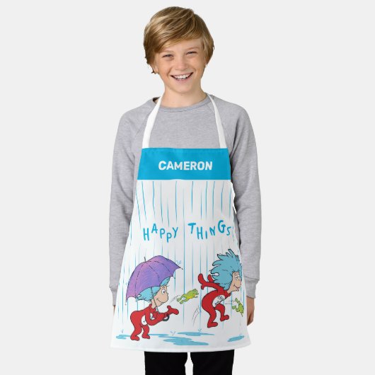 Tablier Une chose deux choses heureuses (Porté)