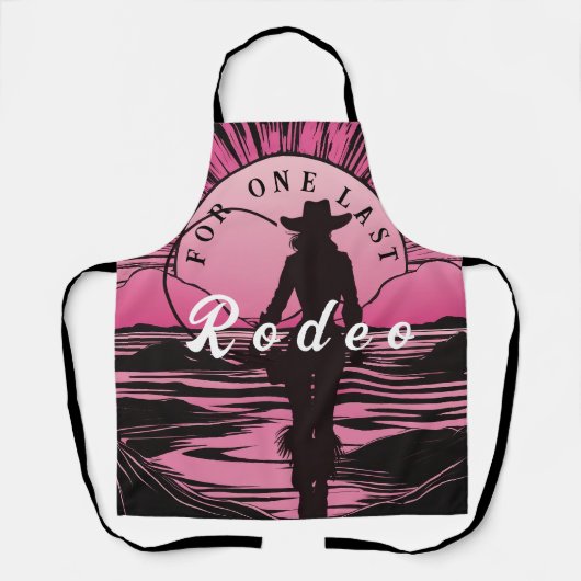 Tablier Une dernière Rodeo célibataire (Recto)