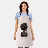Tablier Une femme afro-américaine avec un Afro rempli de p (Porté)