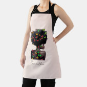 Tablier Une femme afro-américaine avec un Afro rempli de p (Insitu)