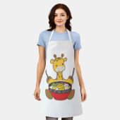 Tablier Une girafe veut manger du ramen. (Porté)