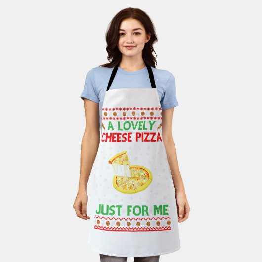 Tablier Une Jolie Chemise À La Pizza Au Fromage Seul Amusa (Porté)