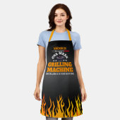 Tablier Une machine à griller méchante Flamme noire (Porté)