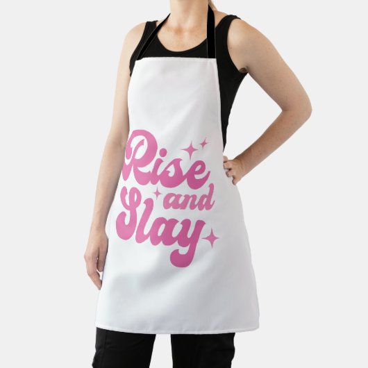 Tablier Une montée et une épingle roses (Insitu)
