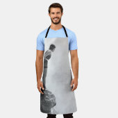 Tablier Une nageuse sur la roche au-dessus du surfvintage  (Porté)