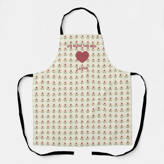 Tablier Une prière de cuisine (Recto)