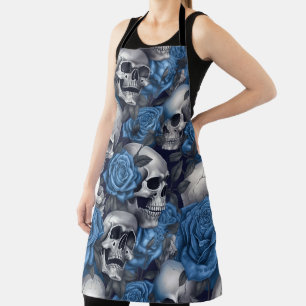 Tablier Une série de crânes et de roses Design 12