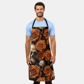 Tablier Une série de crânes et de roses Design 9 (Porté)