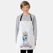 Tablier Unicorn avec Flowers Daisy (Porté)