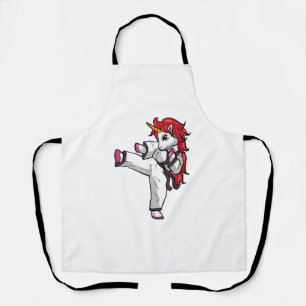 Tablier Unicorn Karate Girl Taekwondo Jiu Jitsu MIXED MART