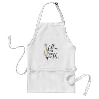 Tablier Unicorn Suivez votre partie interne Sparkle (Coule