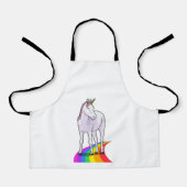 Tablier Unicorne avec arc-en-ciel (Recto)