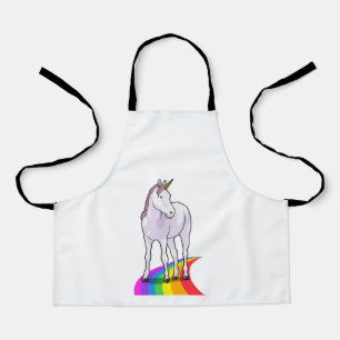 Tablier Unicorne avec arc-en-ciel