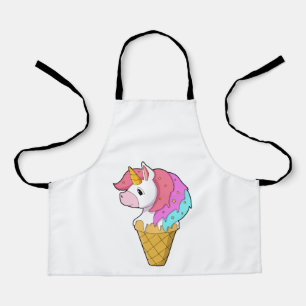 Tablier Unicorne avec crème glacée