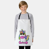 Tablier Unicorne avec lunettes de soleil (Porté)