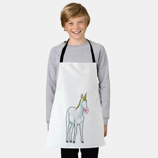 Tablier Unicorne Bubble gomme (Porté)