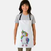 Tablier Unicorne comme coiffeur avec aérosol (Insitu)