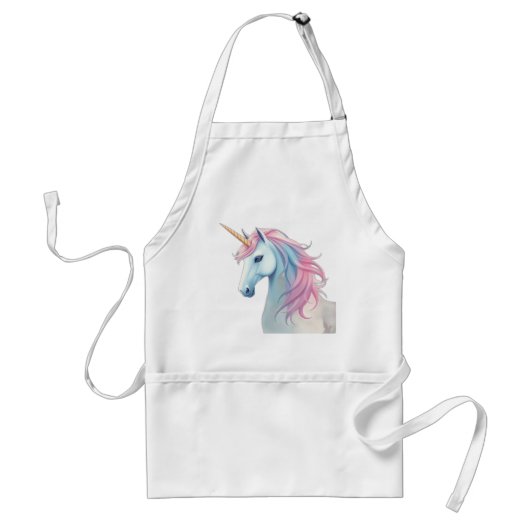 Tablier Unicorne d'aquarelle mystique (Devant)