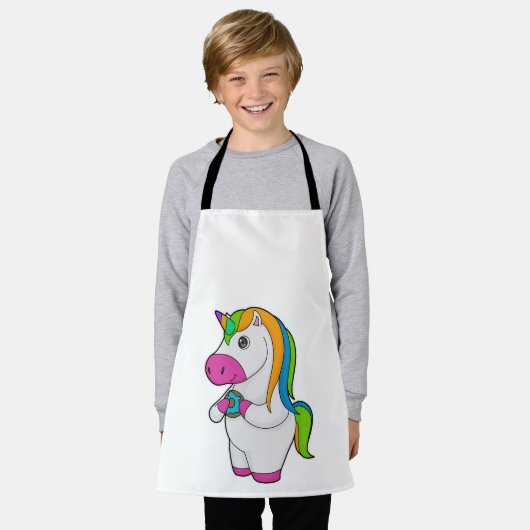 Tablier Unicorne Donut (Porté)