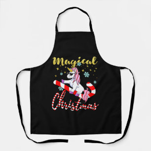 Tablier Unicorne magique pour Noël avec Parties scintillan