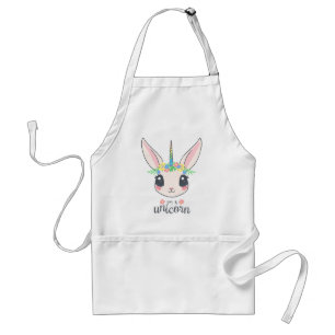 Tablier Unicorne personnalisée Cute personnalisée avec Pon