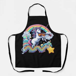 Tablier Unicorne violoniste Jouer violon Viola Joueur Musi