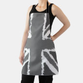 Tablier Union Jack Art Gris Tons Mur Monté (Insitu)