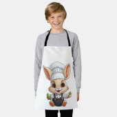 Tablier Unique Amoureux des animaux Art Cute Chef Bunny (Porté)