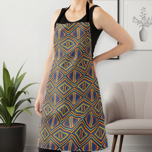 Tablier Unisex Long Apron with Unique Pattern