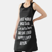 Tablier Untitled designA Wise Woman Once Said I’m Outta (Insitu)