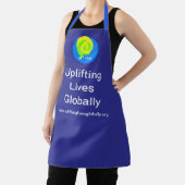 Tablier Uplifting Lives Globally, Apron - Blue (Insitu)