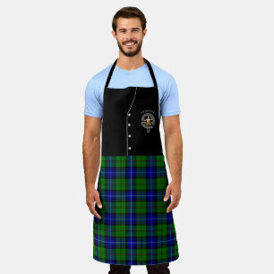 Tablier Urquhart Clan Badge & Tartan Kilt Apron