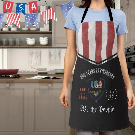 Tablier US 250 We the People Patriotic Anniversary BBQ