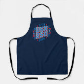 Tablier USA 250 – 1776 à 2026 Pixel Art (Recto)