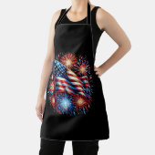 Tablier USA Flag Fireworks Patriotic (Insitu)