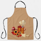 Tablier Ustensiles de Cuisine d'automne (Recto)