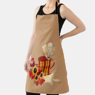 Tablier Ustensiles de Cuisine d'automne