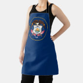 Tablier Utah : Le drapeau américain de l'État de la ruche, (Insitu)