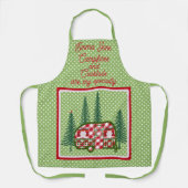 Tablier Vacances dans une douce caravane rétro (Recto)