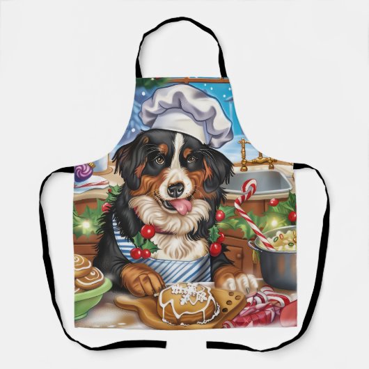 Tablier Vacances de pâtisserie de montagne d'Entlebucher : (Recto)
