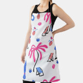 Tablier Vacances d'été : Palm Trees Ananas Motif (Insitu)