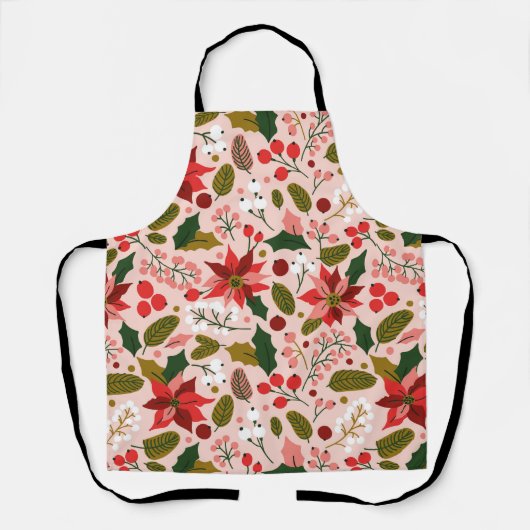 Tablier Vacances d'hiver à Poinsettia (Recto)