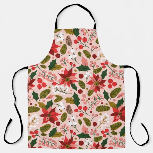 Tablier Vacances d'hiver à Poinsettia (Recto)