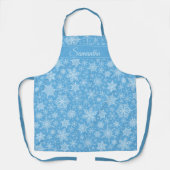Tablier Vacances d'hiver Snowflakes Motif Noël (Recto)