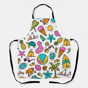 Tablier vacances été plage motif pour s'amuser