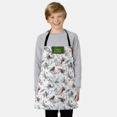 Tablier vacances hiver merveilleux enfants monogram apron (Porté)