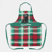 Tablier Vacances Plaid Labradoodle Père Noël Chien Noël (Recto)