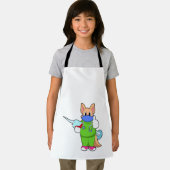 Tablier Vaccination au chat avec seringue (Insitu)